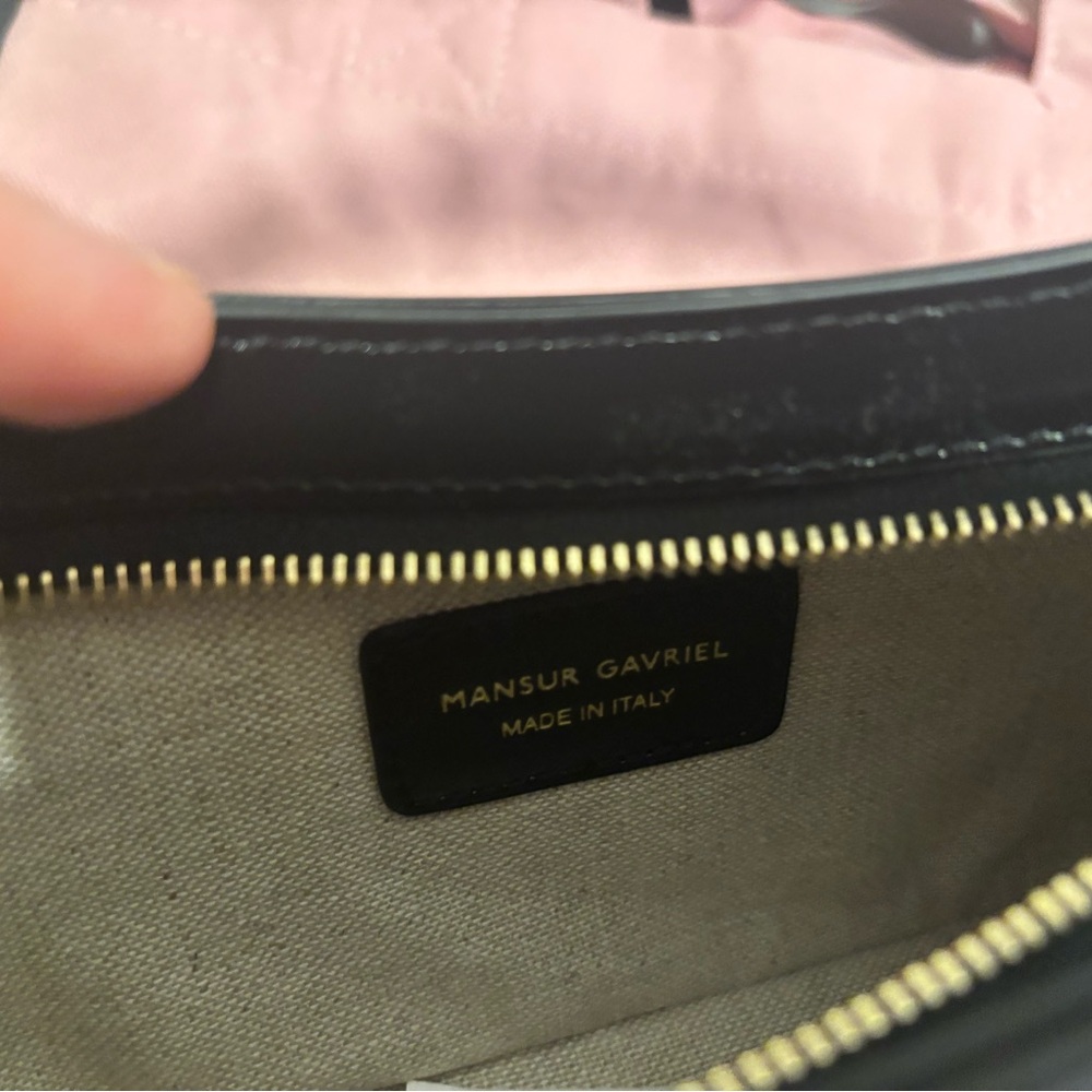 NWT Mini BonBon Leather Shoulder Bag Mansur Gavriel in Black -Retails for $395 - Picture 3 of 10